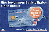 Der Bankteilhaber-Bonus der Berliner Volksbank